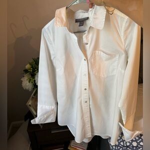 PEA IN THE POD white long sleeve poplin pregnancy shirt in good condition
